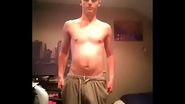 Blond teen strip tease