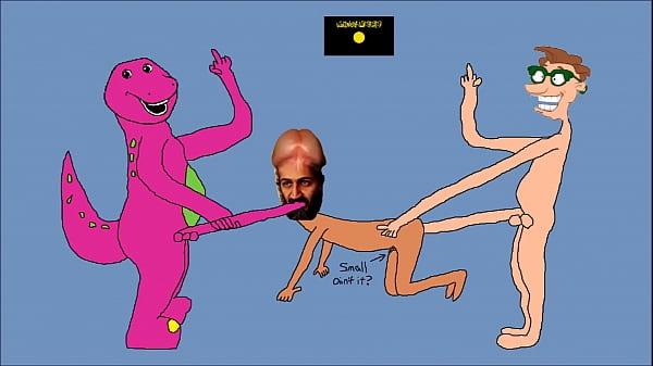 Drew Pickles and Barney Gangbang Twins with Osama bin Laden