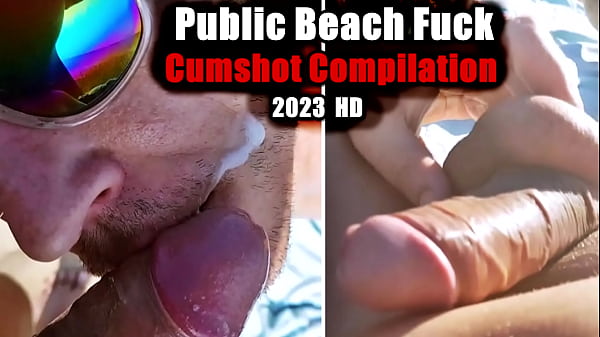 GAY MEN CUM ON A PUBLIC BEACH! Hot amateur compilation 2023