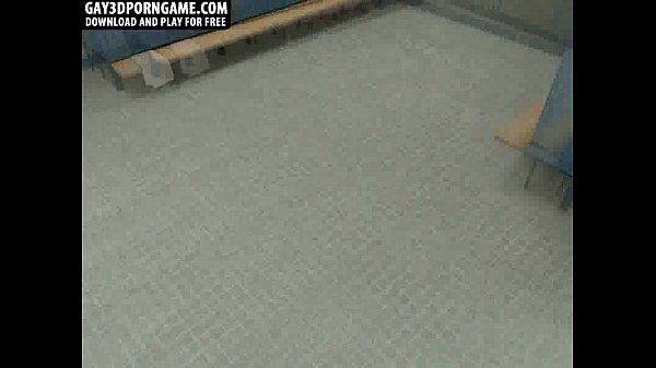 Horny 3D ebony hunk getting fucked anally in the locker room