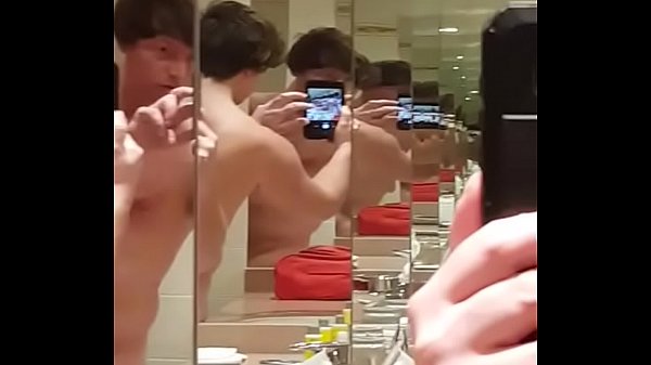 Nice Chav Boy Mirror Wank