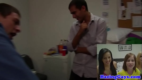 Twink teen hazed and assfucked from behind