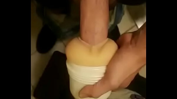 Big cock cums on fleshlight