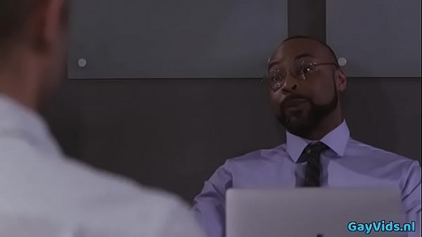 Hot gay interracial sex and cumshot