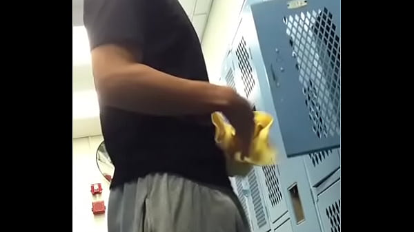 Locker room gym man