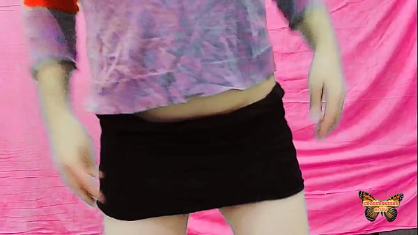 Ladyboy Sissy Kitty, Cute Young Crossdresser Does Solo Striptease