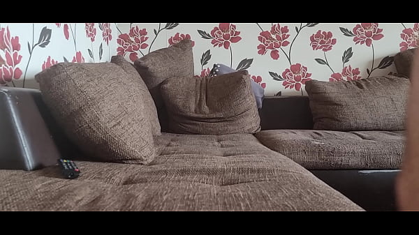 Showing off in a transparent mesh thong