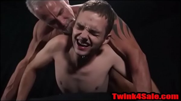 Twink4Sale.com <<— Submissive Boy takes hard Silver daddy cock bareback